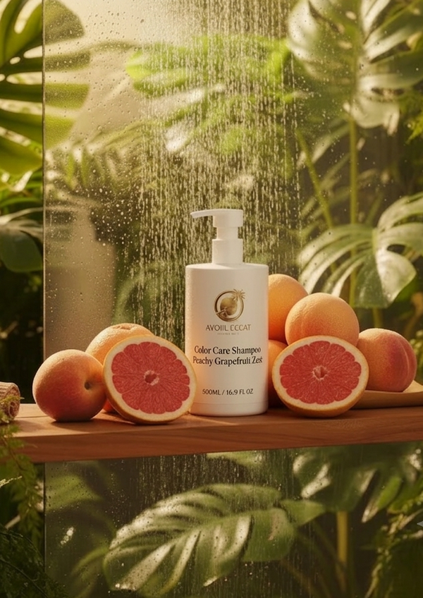 Atoll Glow Color Care Shampoo – Peachy Grapefruit, Color-Safe, 400 ml