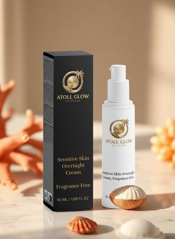 Crema de Noche para Piel Sensible, Sin Fragancia