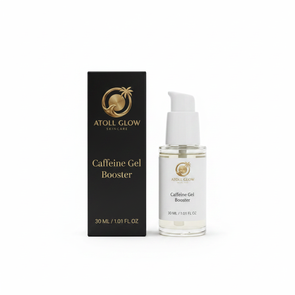 Atoll Glow 1% Caffeine Gel Booster – De-Puffing Eye & Face Concentrate 30 ml