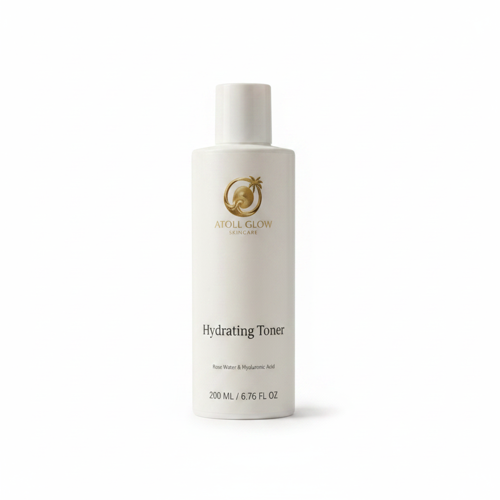 Atoll Glow Hydrating Toner – Rose Water & Hyaluronic Acid, 200 ml