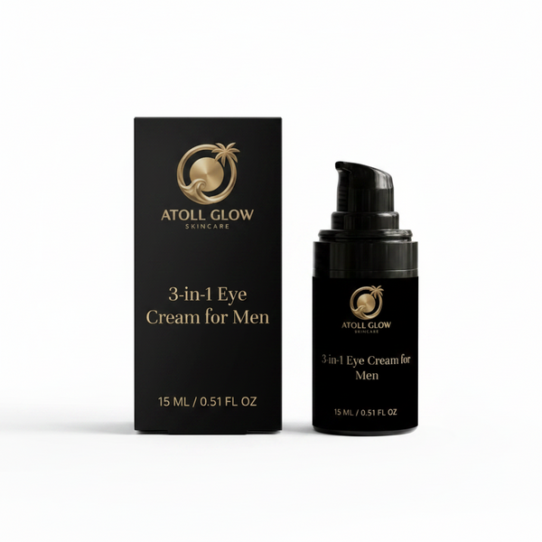 Atoll Glow Men’s 3-in-1 Eye Cream – 1% CBD, Dark Circles & Puffiness 15 ml