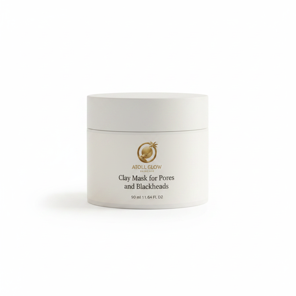 Atoll Glow Purifying Clay Mask – White & Green Clay, Pore Minimizing 90 ml
