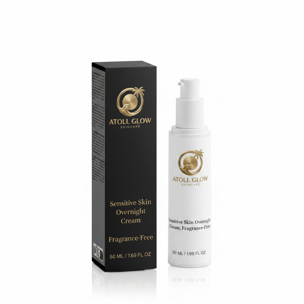 Atoll Glow Sensitive Skin Night Cream – Fragrance-Free, Aloe & Hyaluronic Acid 50 ml